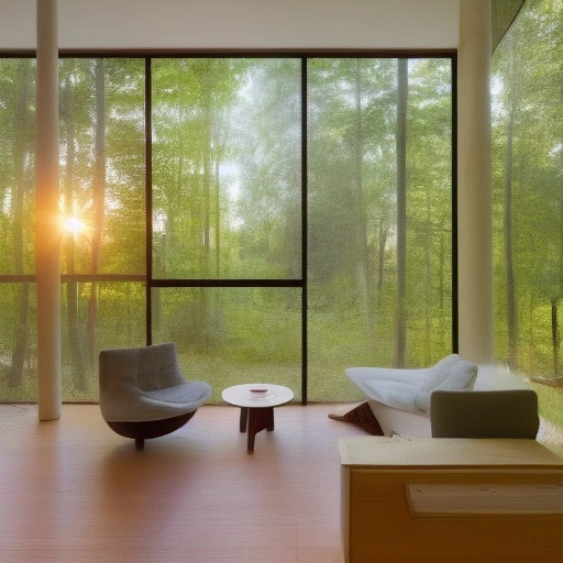 35650-4089020232-Lush forest home with large windows showing a sunset in the style of hilma af klint.webp